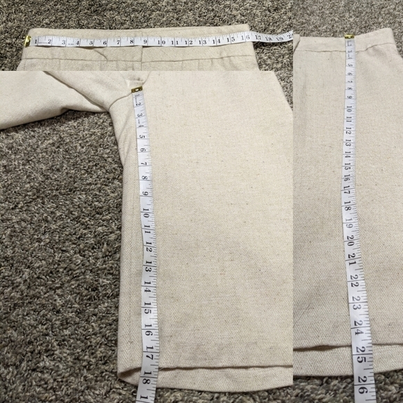 ✨3/$15 Plumeria cream wool blend shorts 9 - Picture 6 of 8